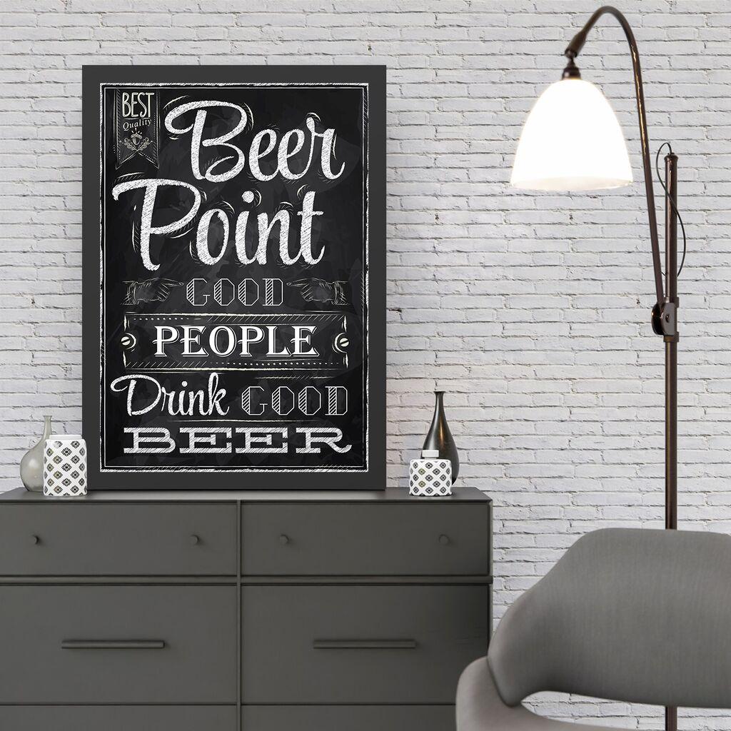 Uramljena slika Wallity Beer Point, 35x45 cm