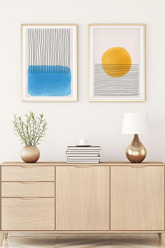 Wallity Uramljena slika Huhu134, 50x70 cm , 2 dijela