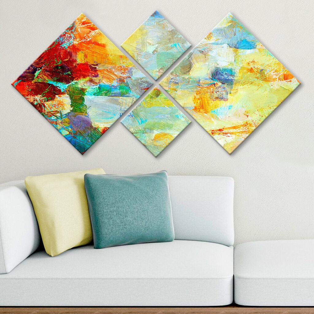 Wallity slika 4MDF62621662015, 60x115 cm, 4 dijela