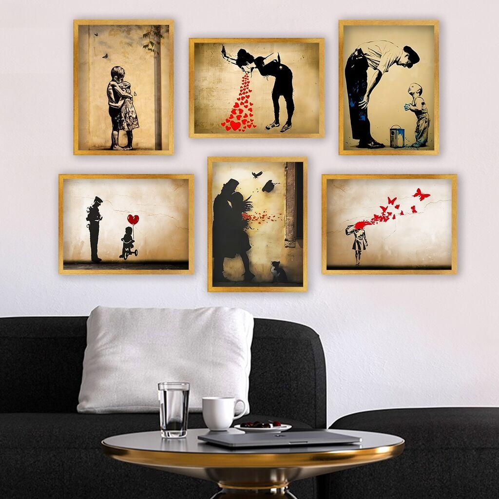 Wallity Uokvirena slika 6AC9621_3545, 35x45 cm, 6 dijelova