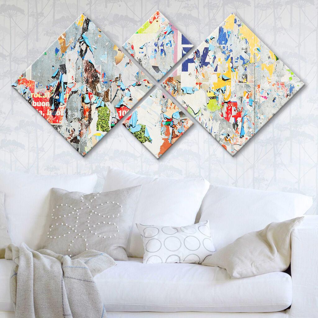 Wallity slika 4MDF128366705, 60x115 cm, 4 dijela