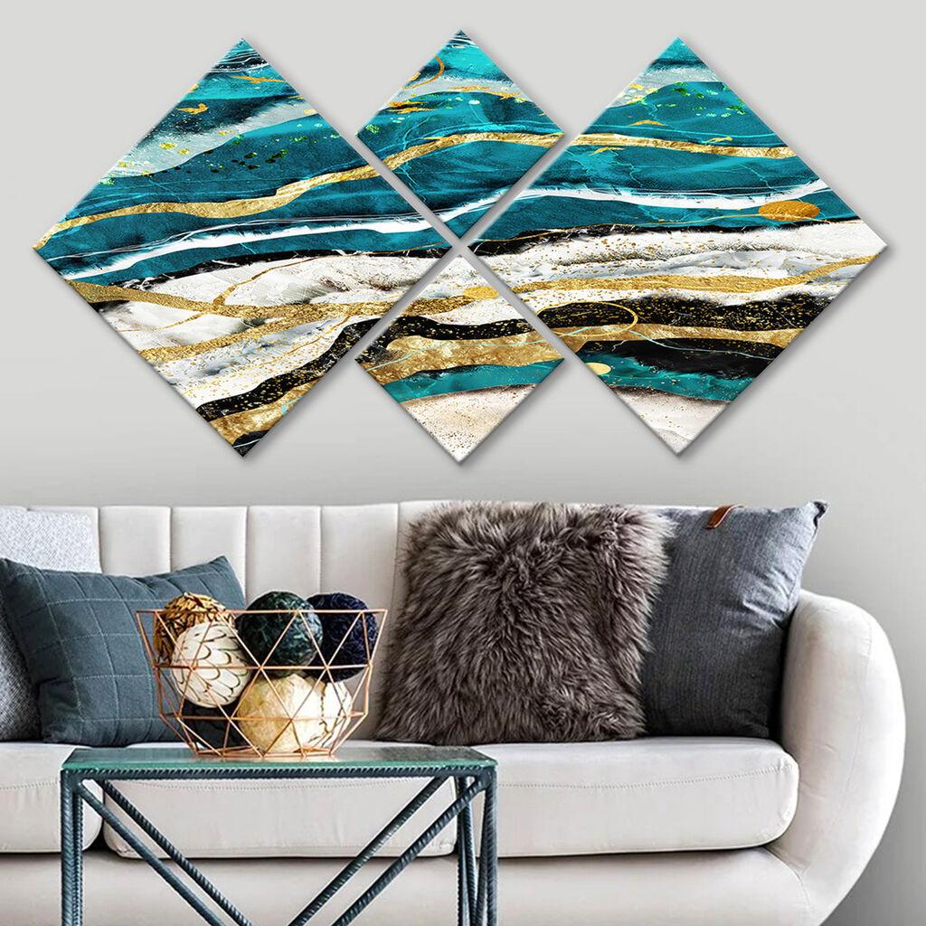 Wallity slika 4MDF1877489701, 60x115 cm, 4 dijela