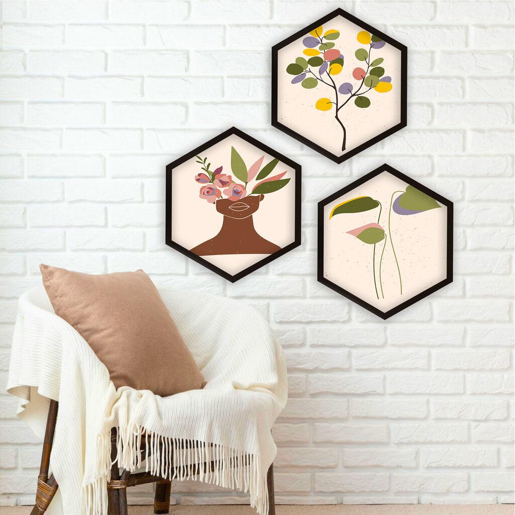 Wallity Uokvirena slika 6GEN1853286, 35x35 cm, 3 dijela
