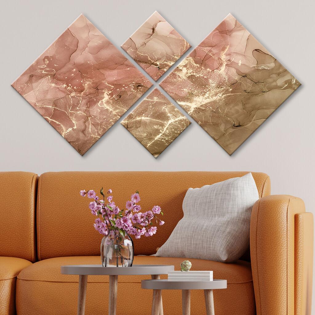 Wallity slika 4MDF1663057345, 60x115 cm, 4 dijela