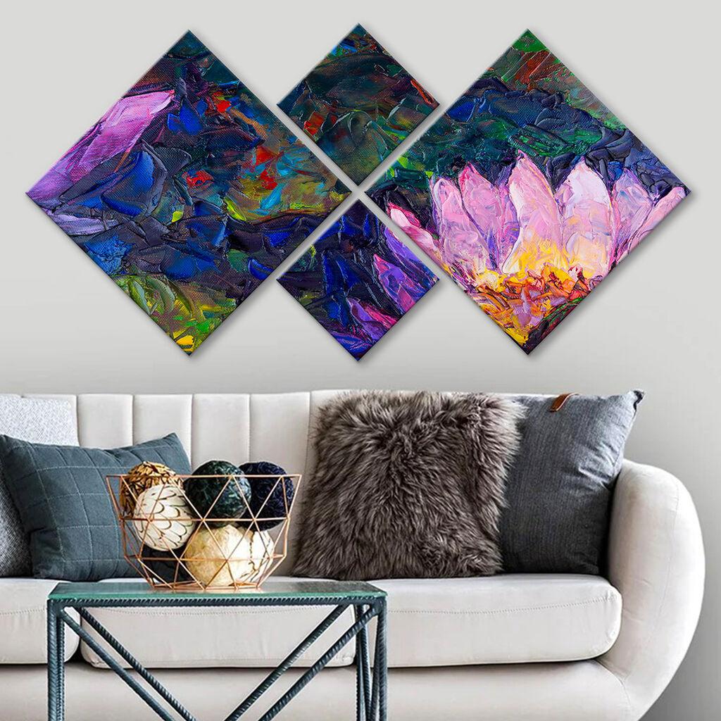 Wallity slika 4MDF44613021, 60x115 cm, 4 dijela