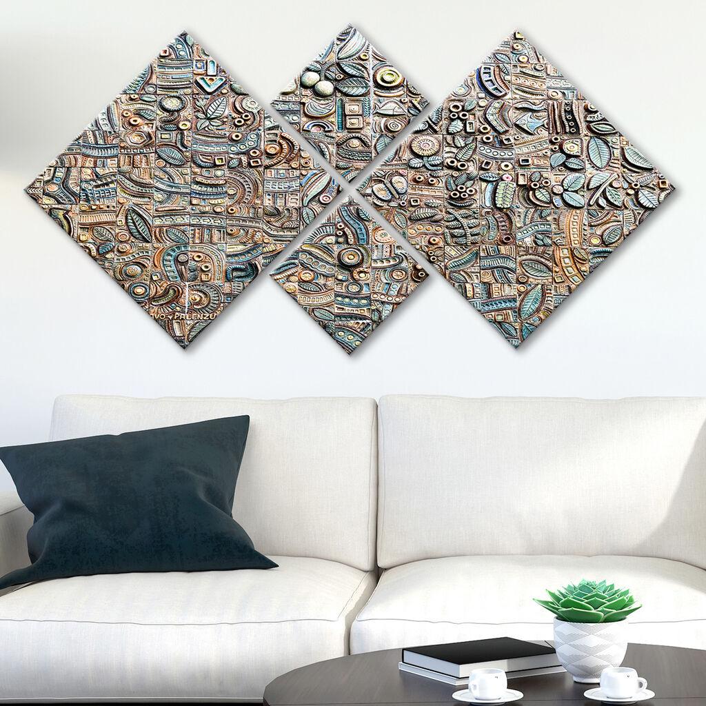 Wallity slika 4MDF390474070, 60x115 cm, 4 dijela