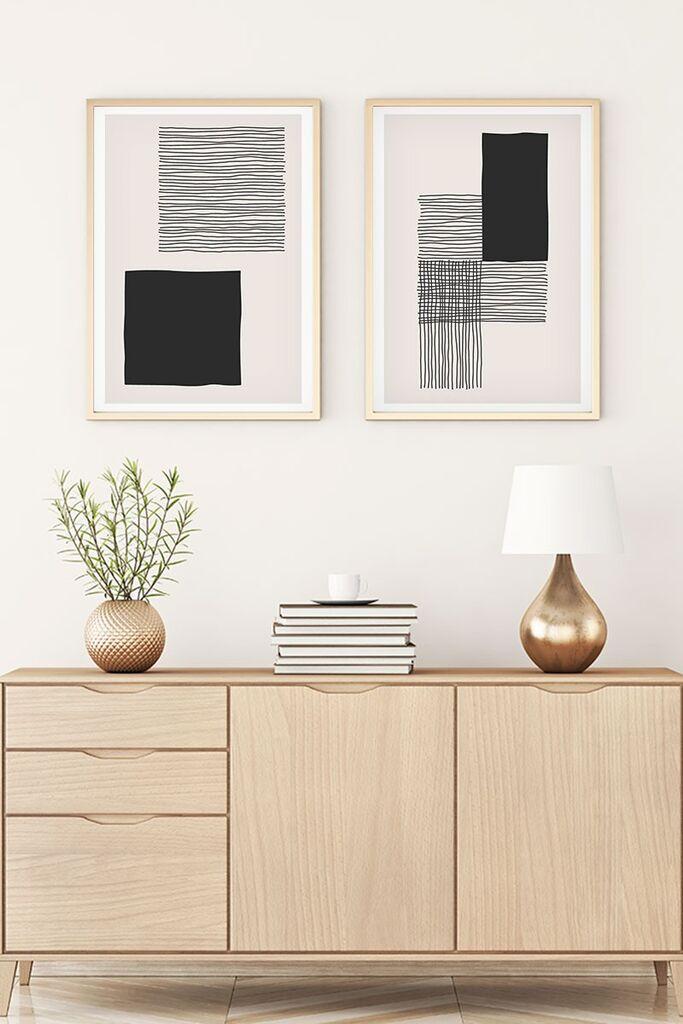 Wallity Uokvirena slika Huhu145, 30x40 cm, 2 dijela