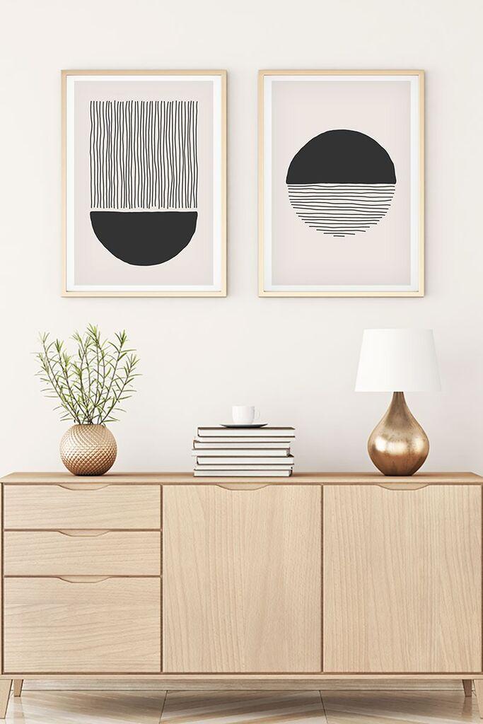 Wallity Uokvirena slika Huhu142, 20x30 cm, 2 dijela