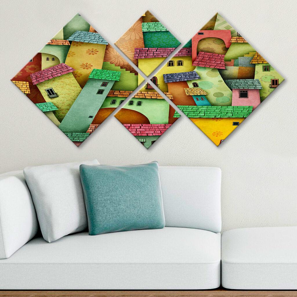 Wallity slika 4MDF425657590, 60x115 cm, 4 dijela