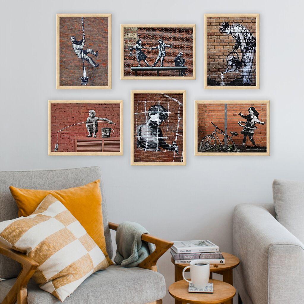 Wallity Uokvirena slika 6NC9624_3545, 35x45 cm, 6 dijelova