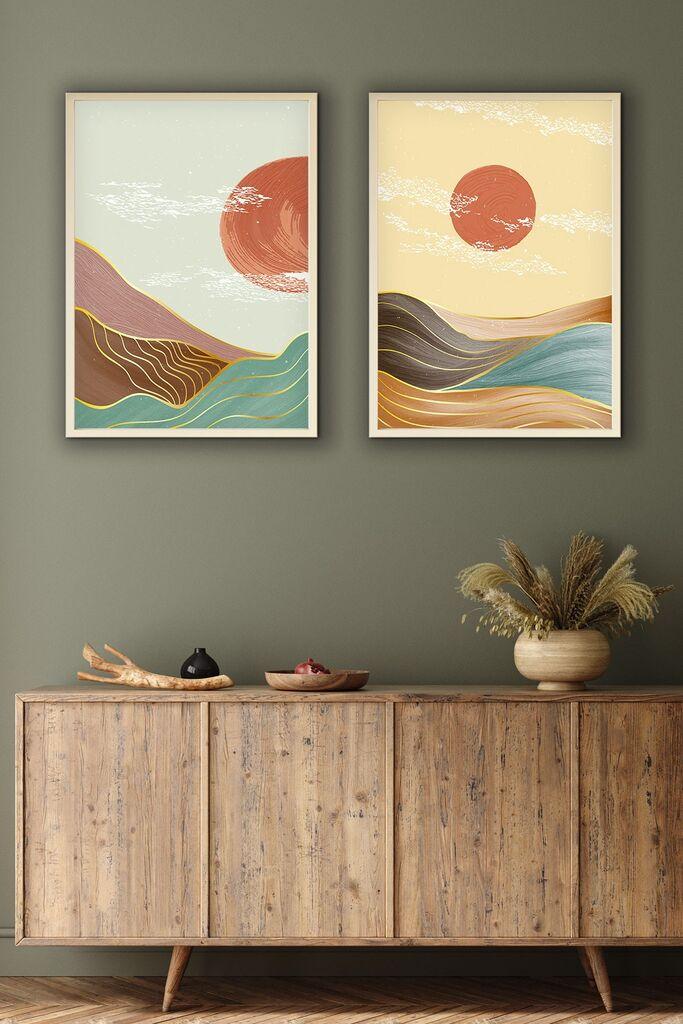 Wallity Uokvirena slika Huhu154, 20x30 cm, 2 dijela