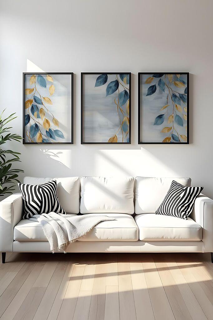 Wallity Uramljena slika Huhu476S, 35x50 cm , 3 dijela