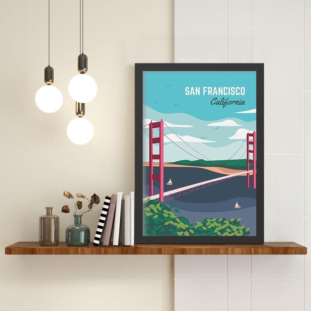Wallity Uramljena slika San Francisco 3, 40x55 cm
