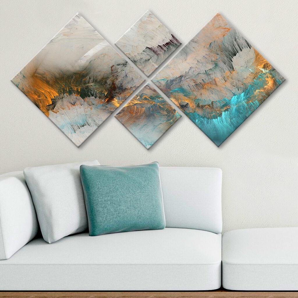 Wallity slika 4MDF368235464, 60x115 cm, 4 dijela