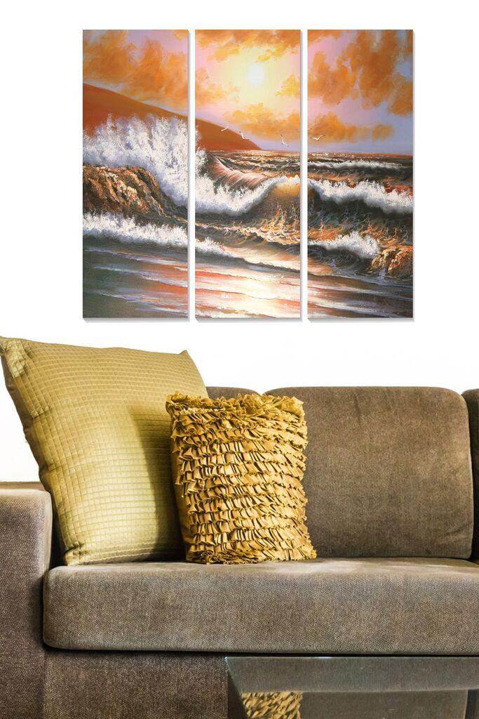 Zidna slika MDFDSCF7602, 70x50 cm, 3 dijela