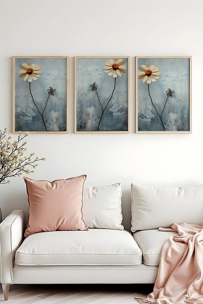 Wallity Uramljena slika Huhu474, 50x70 cm , 3 dijela
