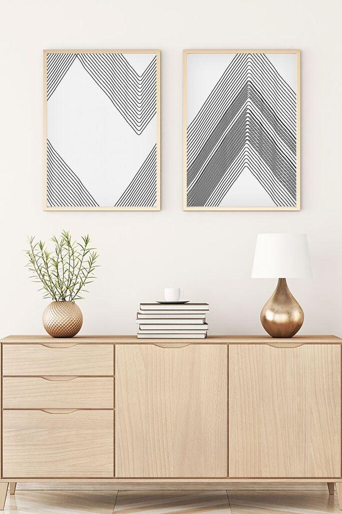 Wallity Uramljena slika Huhu74, 50x70 cm , 2 dijela