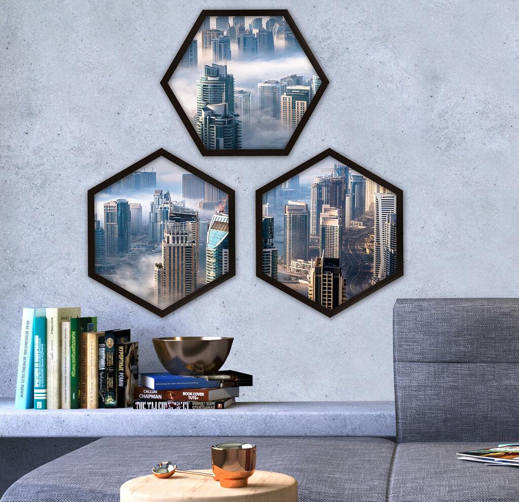 Wallity Uokvirena slika 6GEN728342668, 35x35 cm, 3 dijela