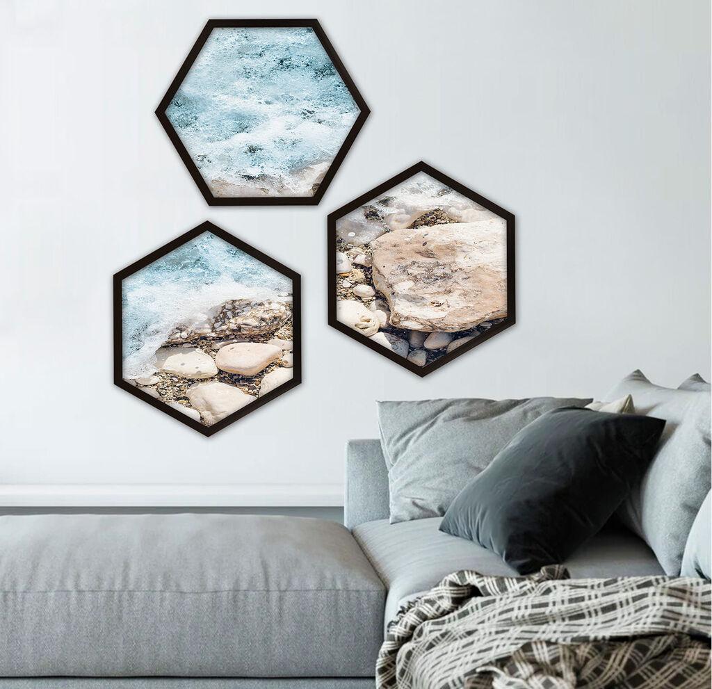 Wallity Uokvirena slika 6GEN1369, 35x35 cm, 3 dijela