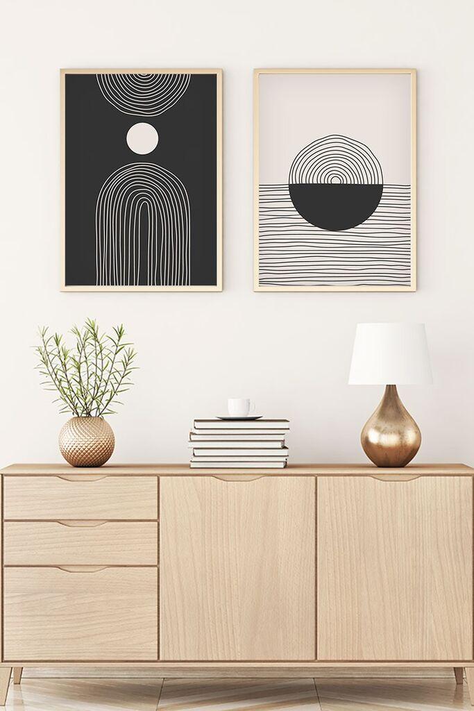 Wallity Uramljena slika Huhu88, 35x50 cm , 2 dijela