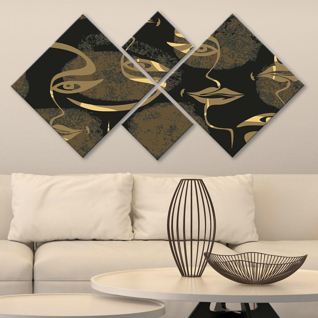 Wallity slika 4MDF1837910977, 60x115 cm, 4 dijela