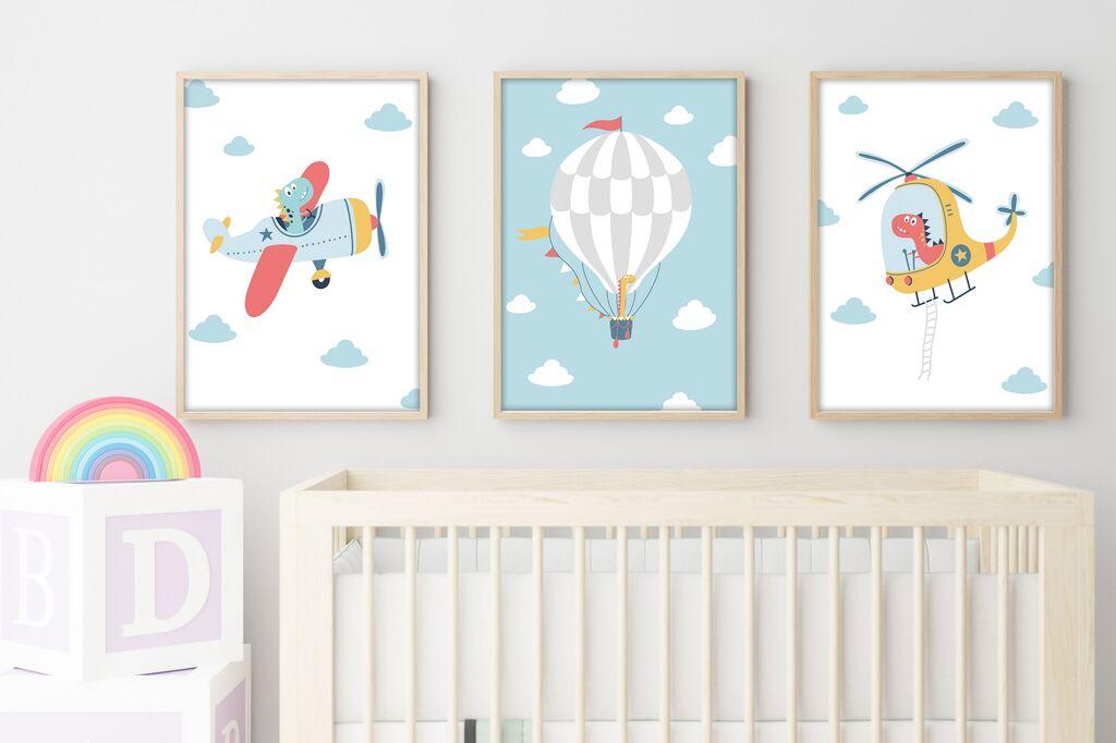 Wallity Uramljena slika Huhu191, 50x70 cm , 3 dijela