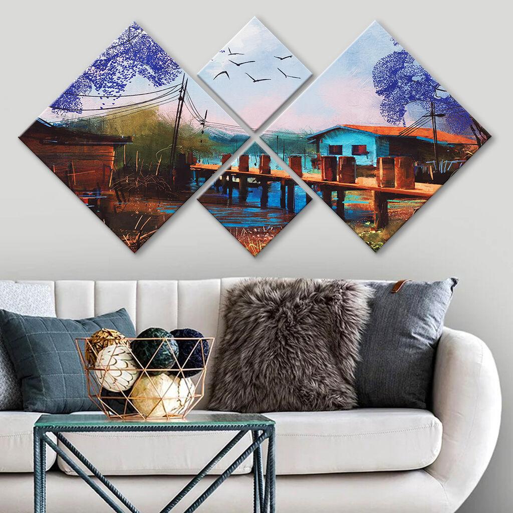 Wallity slika 4MDF274654277, 60x115 cm, 4 dijela