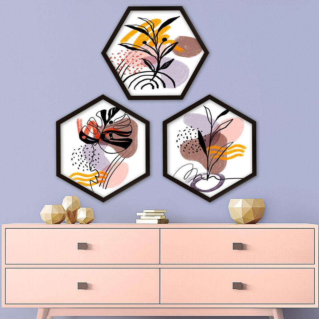 Wallity Uokvirena slika 6GEN1954451, 35x35 cm, 3 dijela