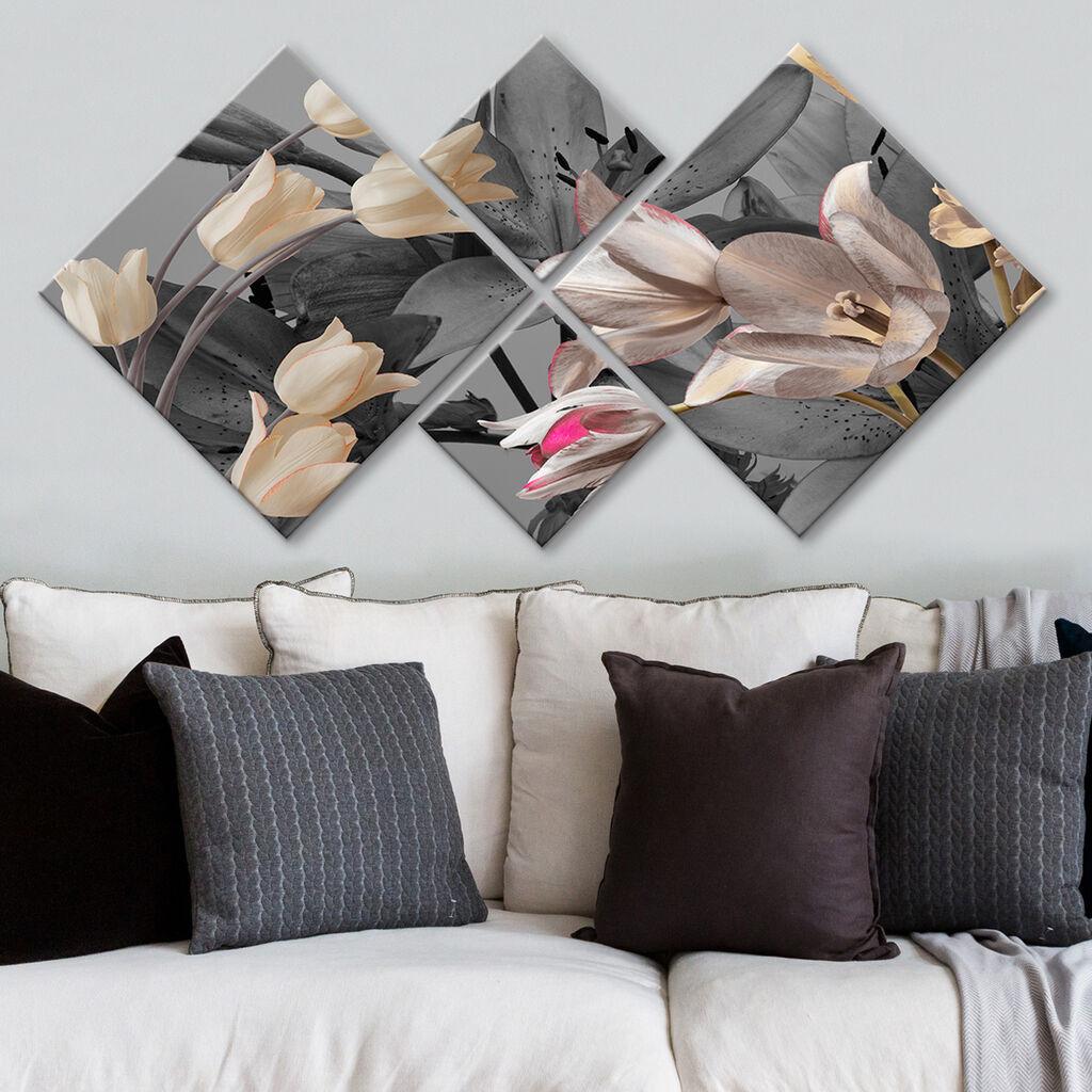 Wallity slika 4MDF1780975829, 60x115 cm, 4 dijela