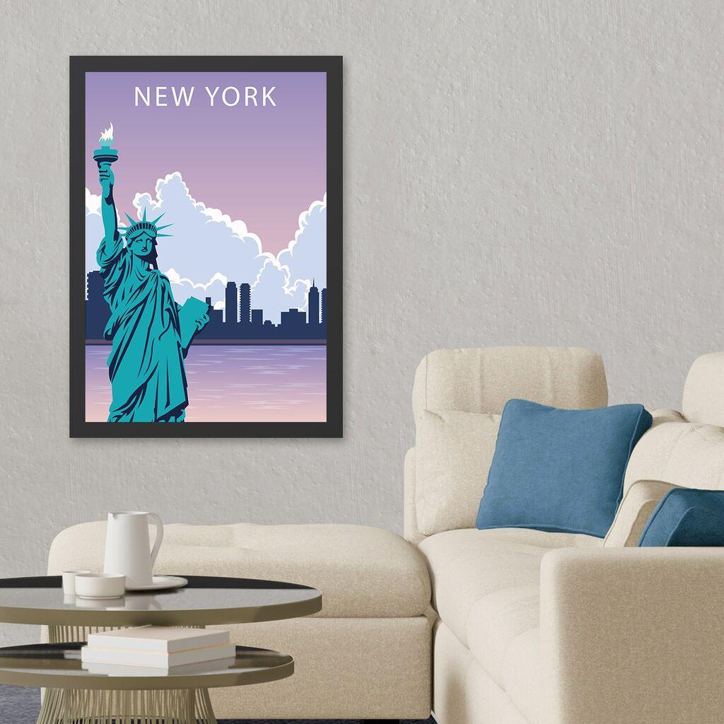 Wallity Uokvirena slika New York 2, 35x45 cm