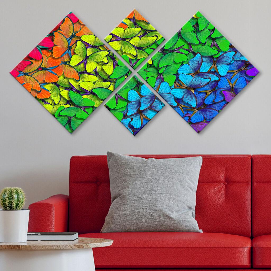 Wallity slika 4MDF1270004971, 60x115 cm, 4 dijela