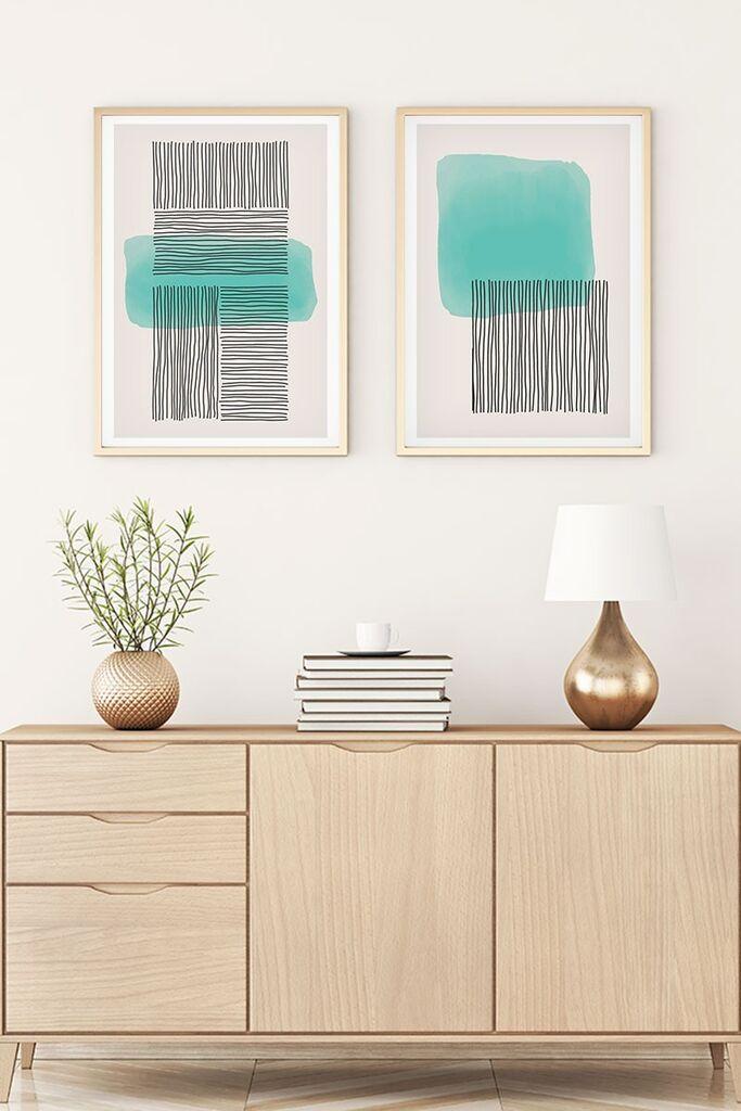 Wallity Uramljena slika Huhu140, 50x70 cm , 2 dijela