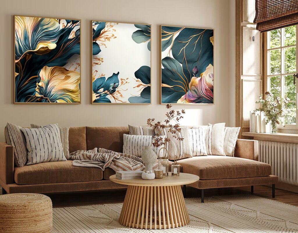 Uramljena slika Wallity Huhu217, 20x30 cm, 3 dijela