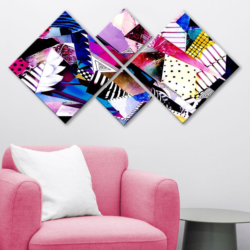 Wallity slika 4MDF638716753, 60x115 cm, 4 dijela