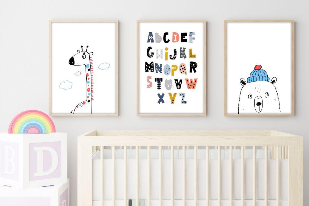 Wallity Uramljena slika Huhu194, 30x40 cm , 3 dijela