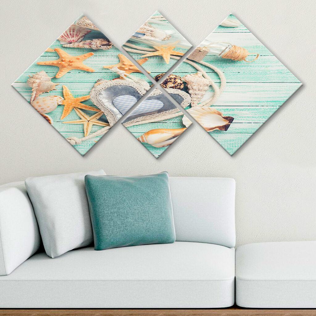 Wallity slika 4MDF262793924, 60x115 cm, 4 dijela