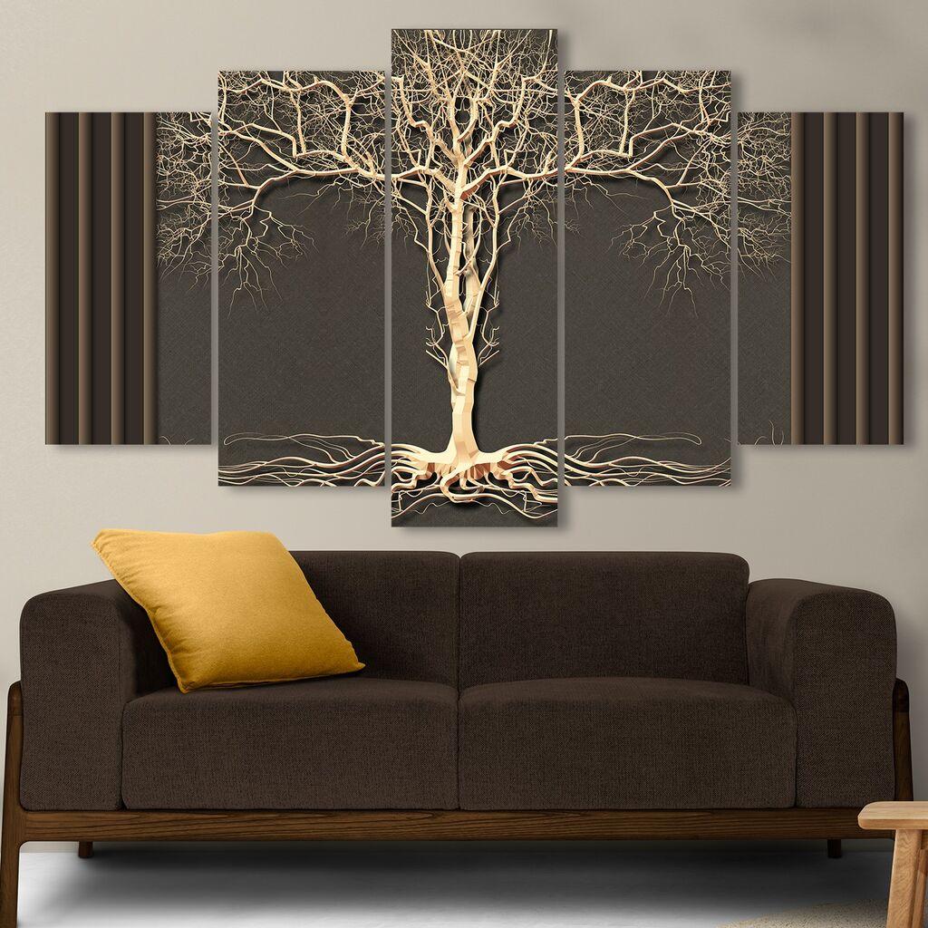 Wallity slika 5MDF4596_60100, 100x60 cm, 5 dijelova