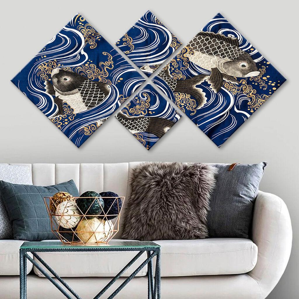 Wallity slika 4MDF2764751, 60x115 cm, 4 dijela