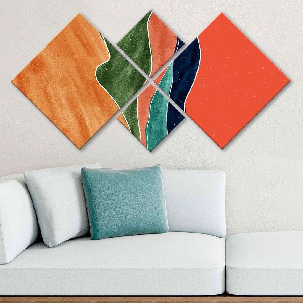 Wallity slika 4MDF18268292331, 60x115 cm, 4 dijela