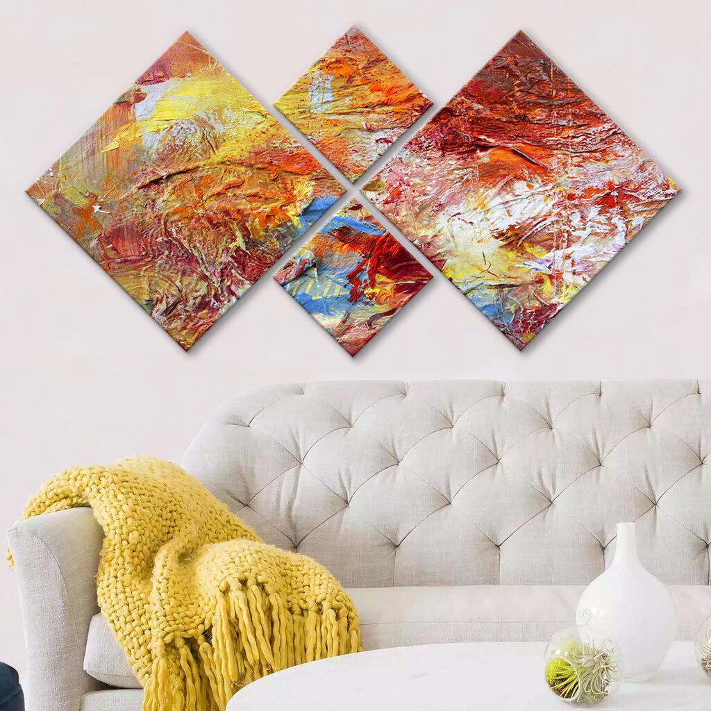 Wallity slika 4MDF92391574, 60x115 cm, 4 dijela