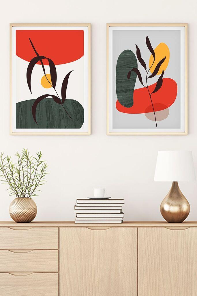 Wallity Uokvirena slika Huhu45, 35x50 cm, 2 dijela