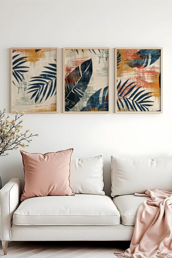 Wallity Uramljena slika Huhu468, 35x50 cm , 3 dijela