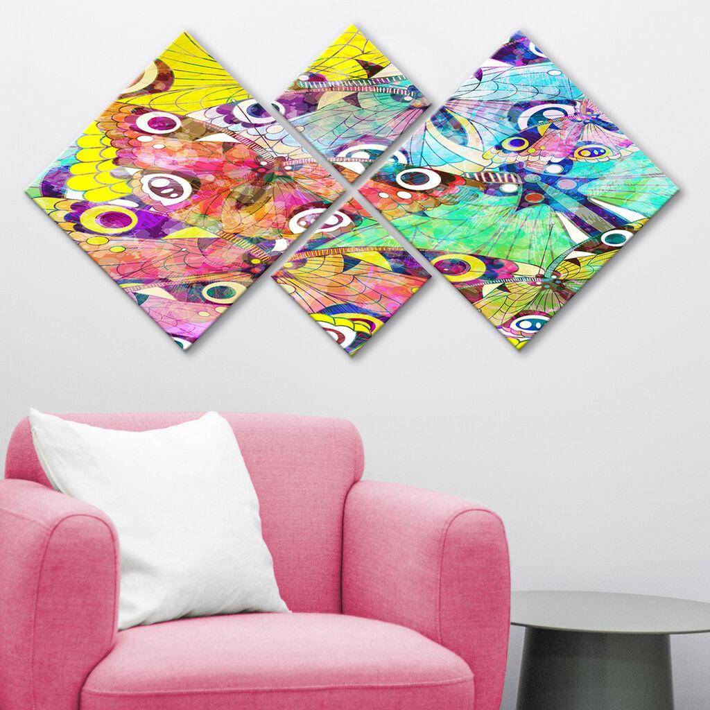 Wallity slika 4MDF172686509, 60x115 cm, 4 dijela