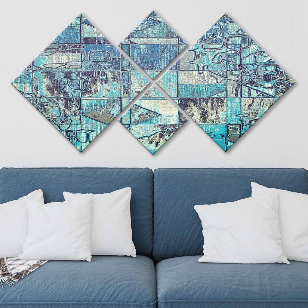 Wallity slika 4MDF504702988, 60x115 cm, 4 dijela