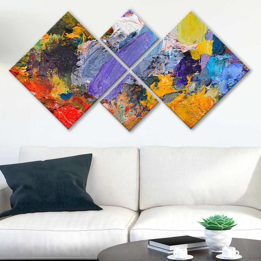 Wallity slika 4MDF269895851, 60x115 cm, 4 dijela