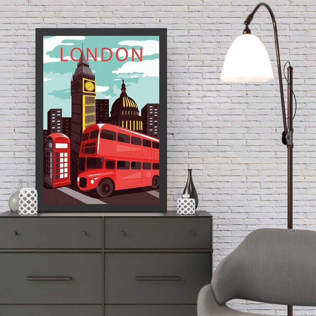 Wallity Uokvirena slika London 8, 35x45 cm