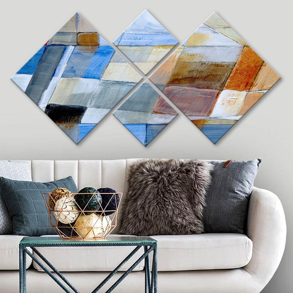 Wallity slika 4MDF93191041, 60x115 cm, 4 dijela