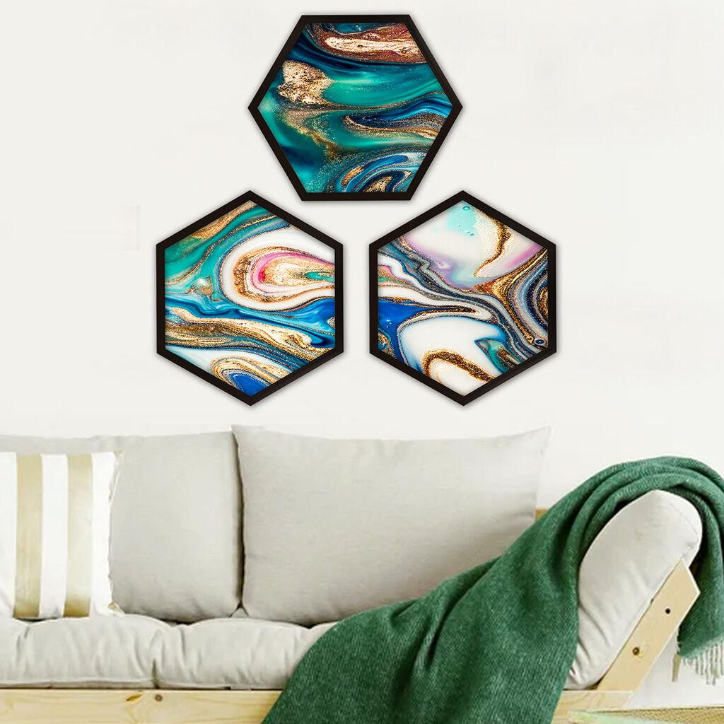 Wallity Uokvirena slika 6GEN103347, 35x35 cm, 3 dijela