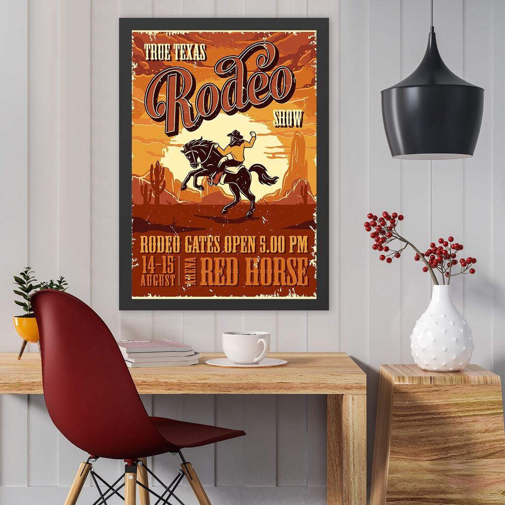 Wallity Uramljena slika Rodeo, 55x75 cm