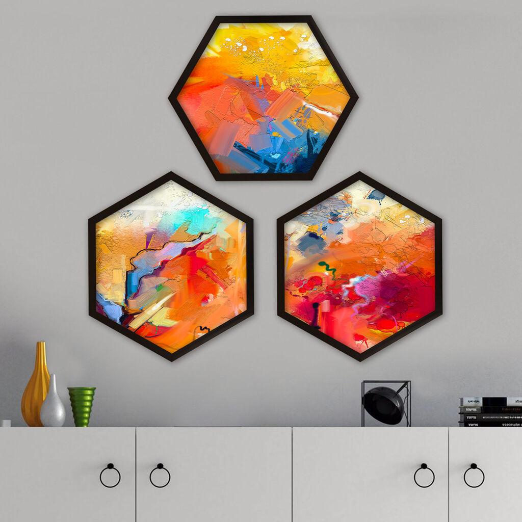 Wallity Uokvirena slika 6GEN1040210842, 35x35 cm, 3 dijela